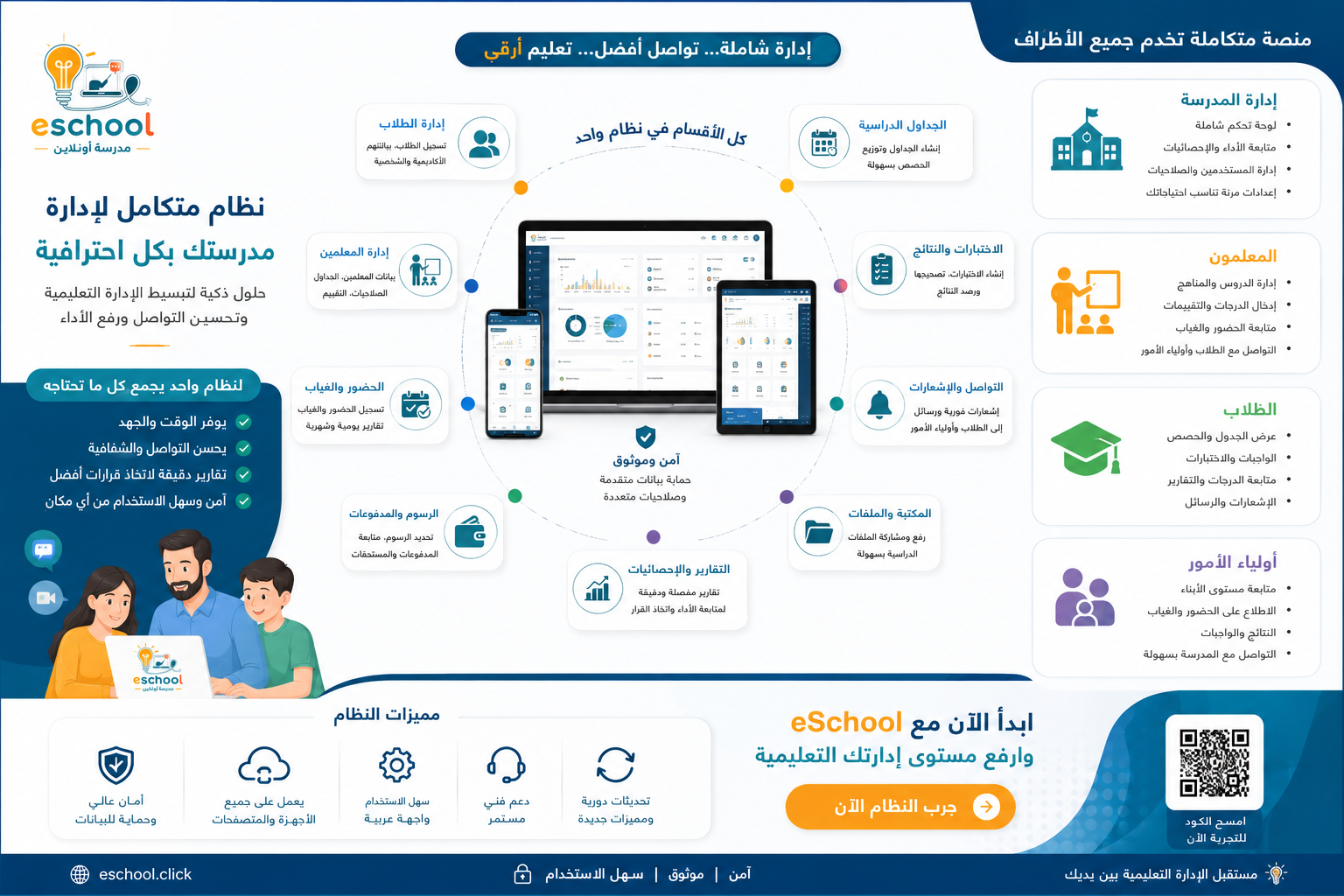 لقطة من المدرسة الإلكترونية